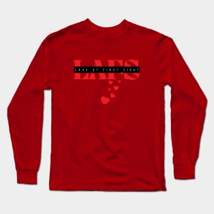 and White Love at First Sight Design Long Sleeve T-Shirt
